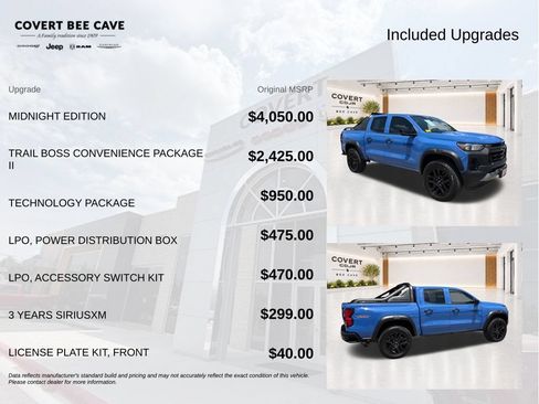Used 2025 Chevrolet Colorado Trail Boss w/ Midnight Edition AWD/4WD image 8