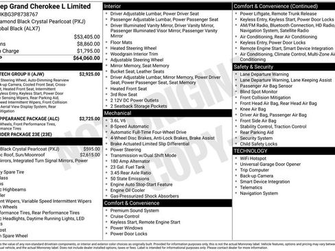 Used 2023 Jeep Grand Cherokee L Limited w/ Luxury Tech Group II AWD/4WD image 4