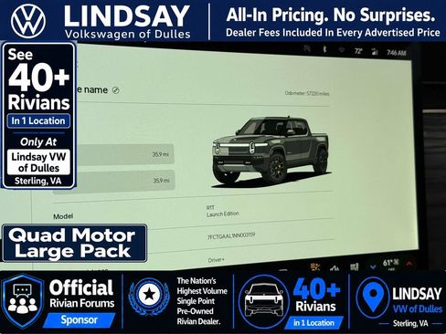 Used 2022 Rivian R1T Launch Edition AWD/4WD image 22