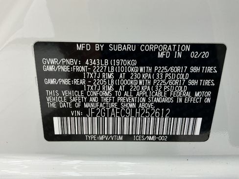Used 2020 Subaru Crosstrek 2.0i Premium w/ Moonroof Package 2 AWD/4WD image 49