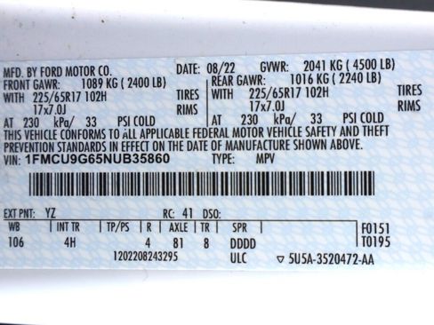 Used 2022 Ford Escape SE image 42