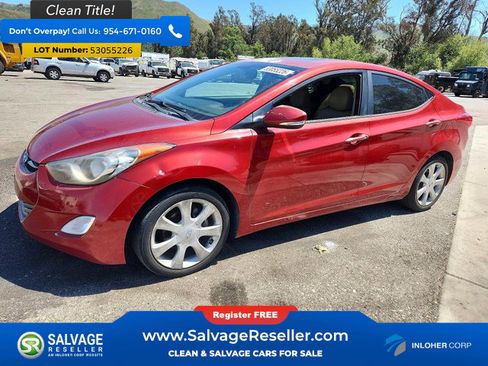 Used 2012 Hyundai Elantra Limited w/ Technology Pkg 5 FWD image 1