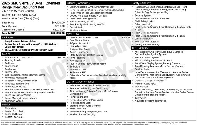 Certified 2025 GMC Sierra EV Denali AWD/4WD image 39