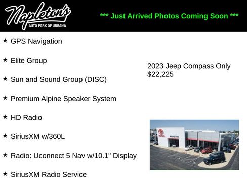 Used 2023 Jeep Compass Limited w/ Elite Group AWD/4WD image 1