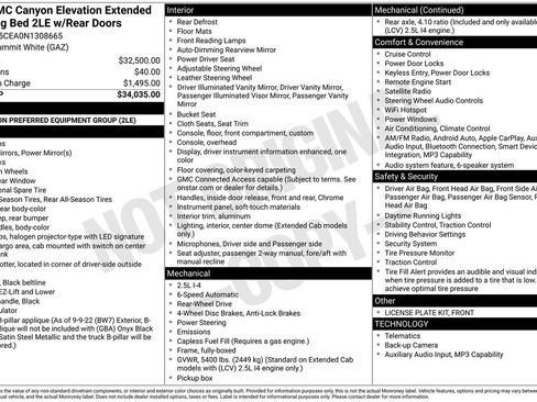 Used 2022 GMC Canyon Elevation RWD image 8