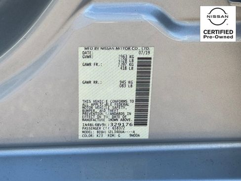 Certified 2019 Nissan Altima 2.5 S image 30