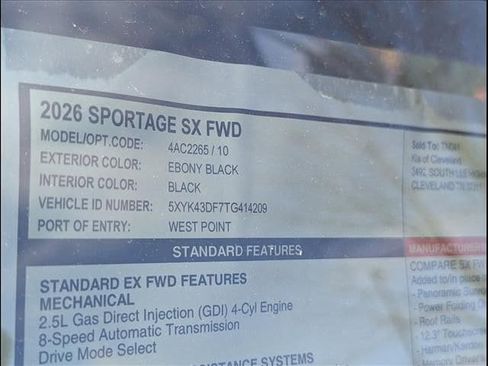 New 2026 Kia Sportage SX FWD image 14