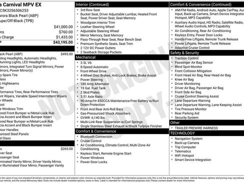 Used 2025 Kia Carnival EX image 17