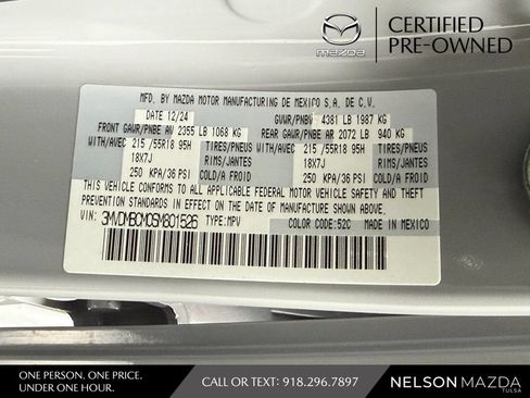 Certified 2025 MAZDA CX-30 AWD 2.5 S w/ Preferred Package image 54