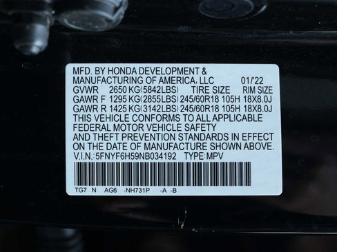 Certified 2022 Honda Pilot EX-L image 30