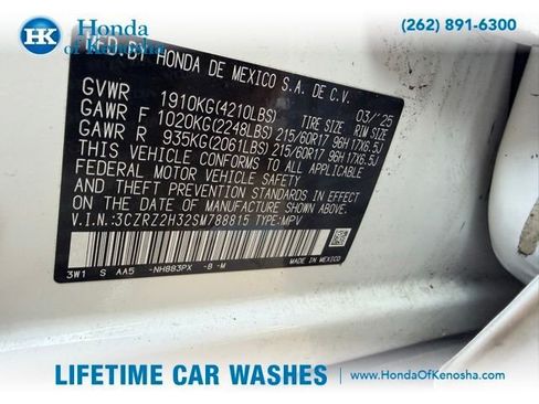 Certified 2025 Honda HR-V LX image 4