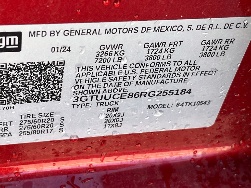Used 2024 GMC Sierra 1500 Elevation w/ LPO, Elevation Black Package AWD/4WD image 20