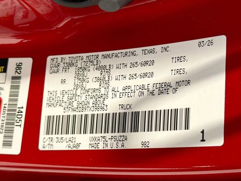 Certified 2026 Toyota Tundra Platinum AWD/4WD image 25