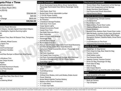 Used 2015 Toyota Prius V Three image 3