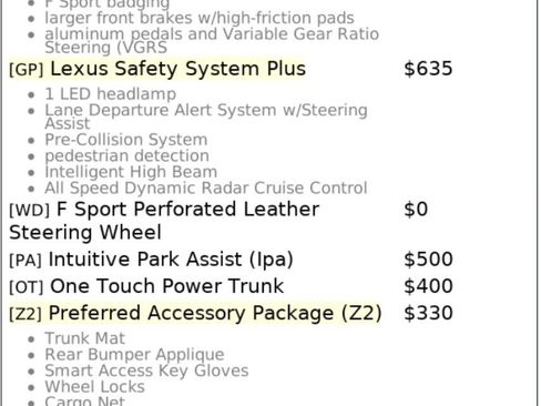Used 2016 Lexus GS 350 F Sport w/ F Sport Package RWD image 10