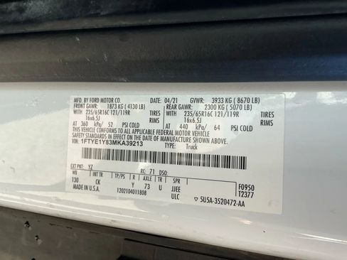 Used 2021 Ford Transit 150 Low Roof w/ Upfitter Package image 36