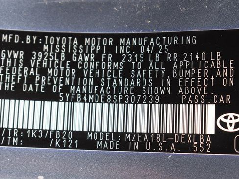 Used 2025 Toyota Corolla LE FWD image 33