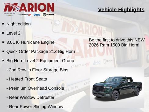 New 2026 RAM 1500 Big Horn AWD/4WD image 5