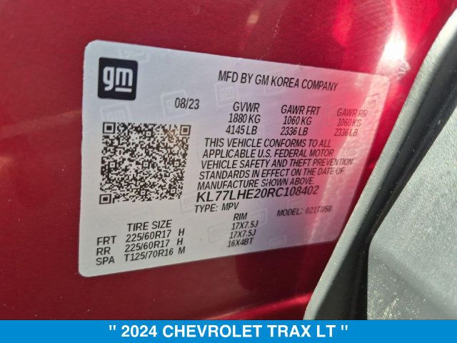Used 2024 Chevrolet Trax LT w/ Driver Confidence Package FWD image 33