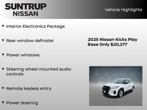 Certified 2025 Nissan Kicks Play S FWD image 16