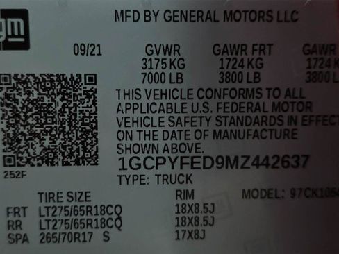 Used 2021 Chevrolet Silverado 1500 LT Trail Boss w/ Bed Protection Package AWD/4WD image 41