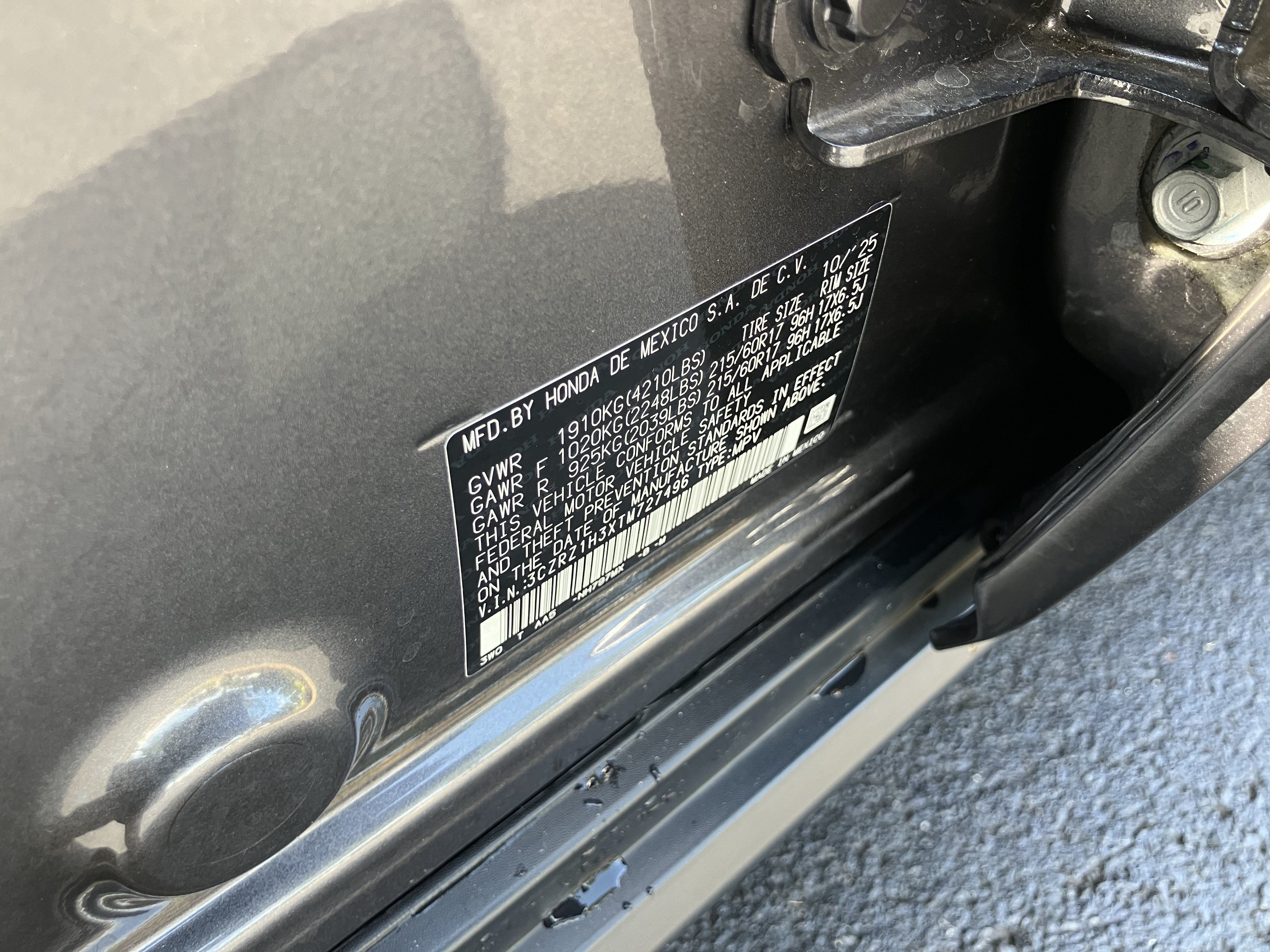 Certified 2026 Honda HR-V LX image 31