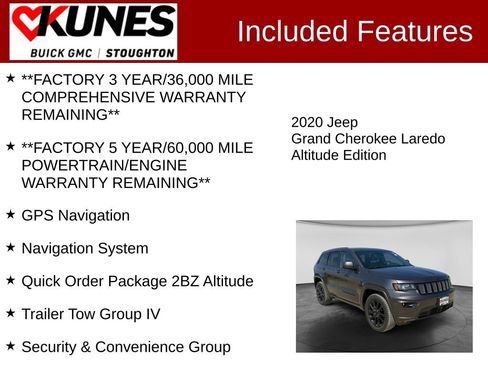 Used 2020 Jeep Grand Cherokee Altitude AWD/4WD image 3