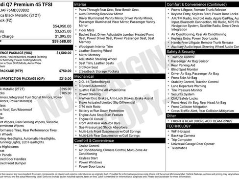 Used 2021 Audi Q7 2.0T Premium w/ Convenience Package image 15