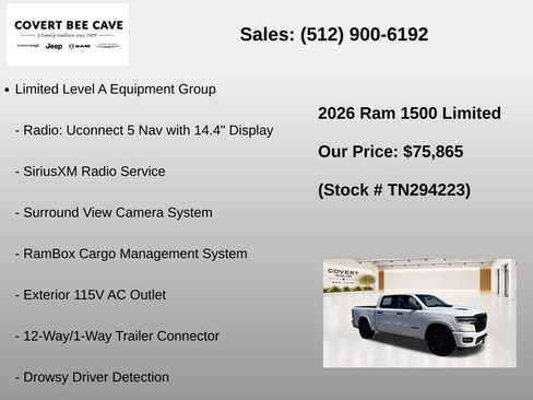 New 2026 RAM 1500 Limited AWD/4WD image 25