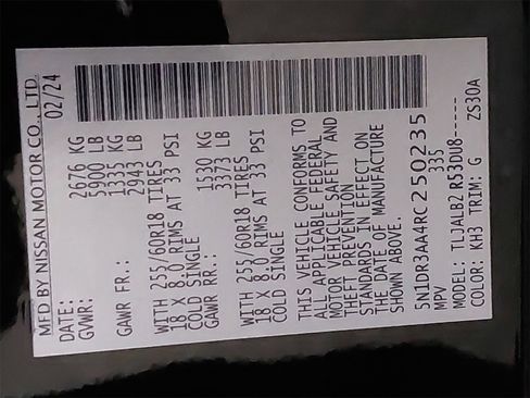 Used 2024 Nissan Pathfinder S w/ Cargo Package image 37