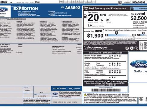 Certified 2019 Ford Expedition XLT w/ Equipment Group 201A RWD image 36