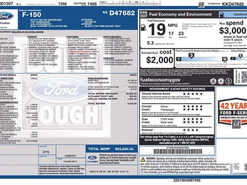 Used 2019 Ford F150 Lariat w/ Equipment Group 502A Luxury AWD/4WD image 26