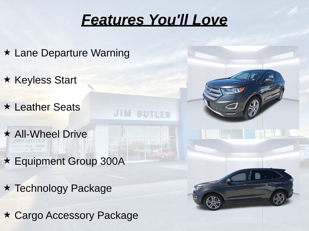 Used 2018 Ford Edge Titanium w/ Ford Safe & Smart Package AWD/4WD image 14