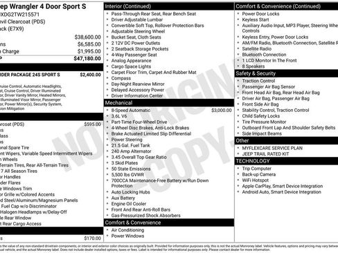 New 2026 Jeep Wrangler Unlimited Sport AWD/4WD image 5