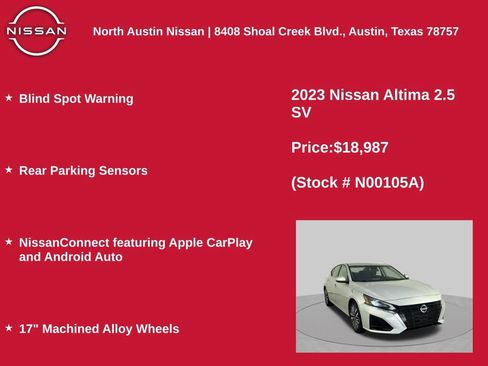 Used 2023 Nissan Altima 2.5 SV FWD image 11