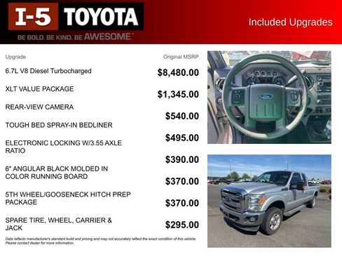 Used 2016 Ford F350 XLT w/ XLT Value Package AWD/4WD image 7