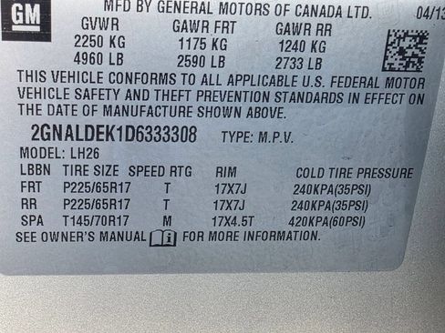 Used 2013 Chevrolet Equinox LT FWD image 16