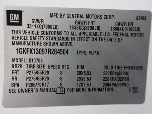 Used 2007 GMC Yukon SLT w/ SLT Preferred Equipment Group AWD/4WD image 47