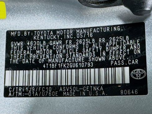 Used 2016 Toyota Camry LE image 38