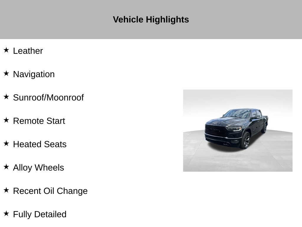 Used 2020 RAM 1500 Limited w/ Black Appearance Package AWD/4WD image 9