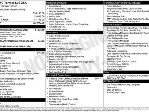Used 2021 GMC Terrain SLE w/ Driver Convenience Package AWD/4WD image 35