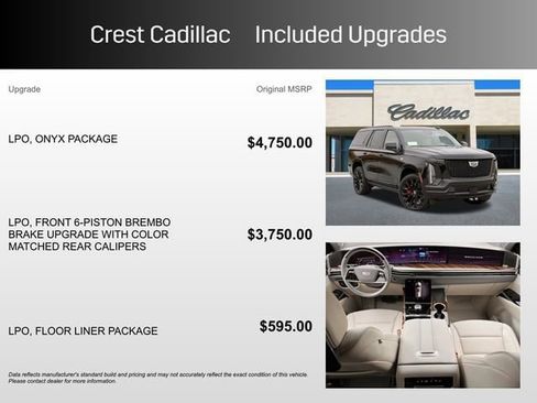 Certified 2026 Cadillac Escalade Platinum Sport w/ LPO, ONYX Package image 6