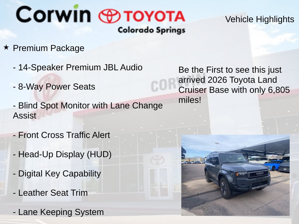 Used 2026 Toyota Land Cruiser w/ Premium Package AWD/4WD image 4