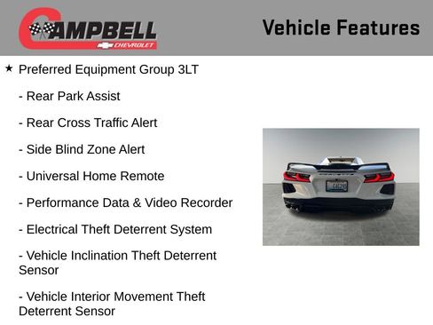 Used 2022 Chevrolet Corvette Stingray Premium Conv w/ Z51 Performance Package image 16