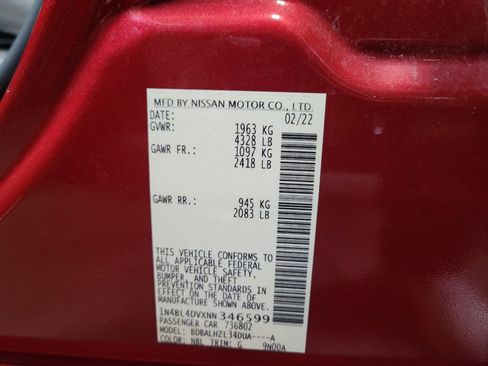 Used 2022 Nissan Altima 2.5 SV FWD image 33