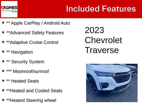 Used 2023 Chevrolet Traverse Premier w/ Redline Edition AWD/4WD image 4