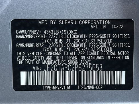 Certified 2023 Subaru Crosstrek 2.0i Premium image 21