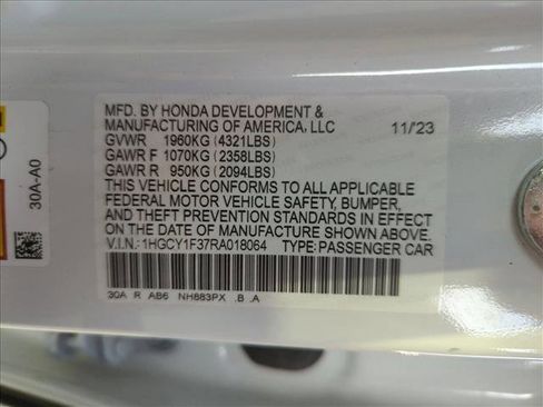 Certified 2024 Honda Accord EX image 24