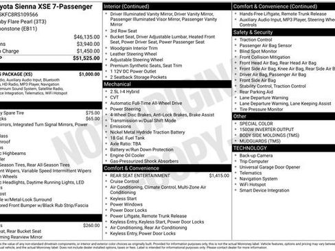 Used 2024 Toyota Sienna XSE w/ XSE Plus Package image 9