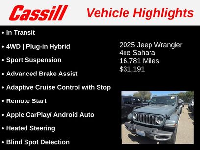 Used 2025 Jeep Wrangler Unlimited Sahara w/ Safety Group